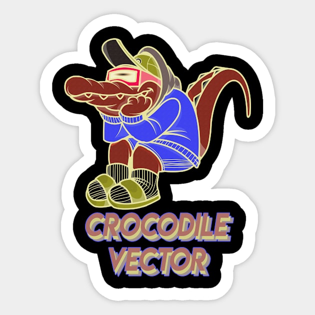 Crocodiles Lightup Sticker by Ayhuemacha Studios